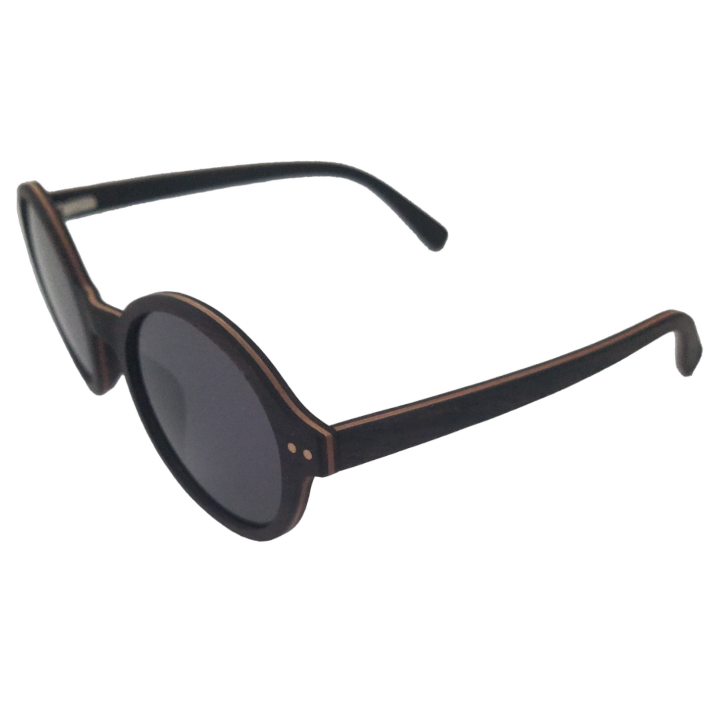 Women's Round Trim Frame Sunglasses (Sleek)