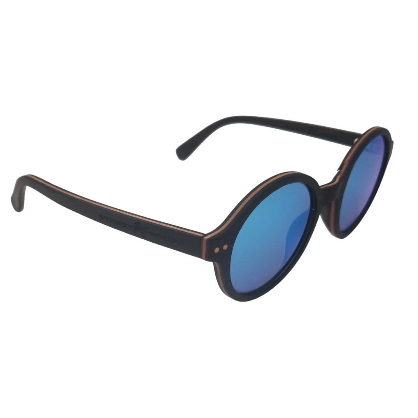 Women's Round Trim Frame Sunglasses (Sleek)
