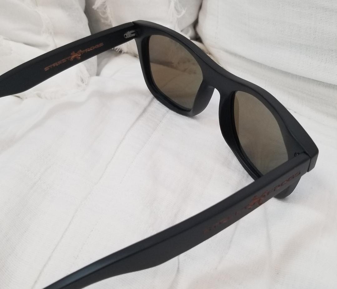 Men's Midnight Black Frame Blue Lenses Sunglasses