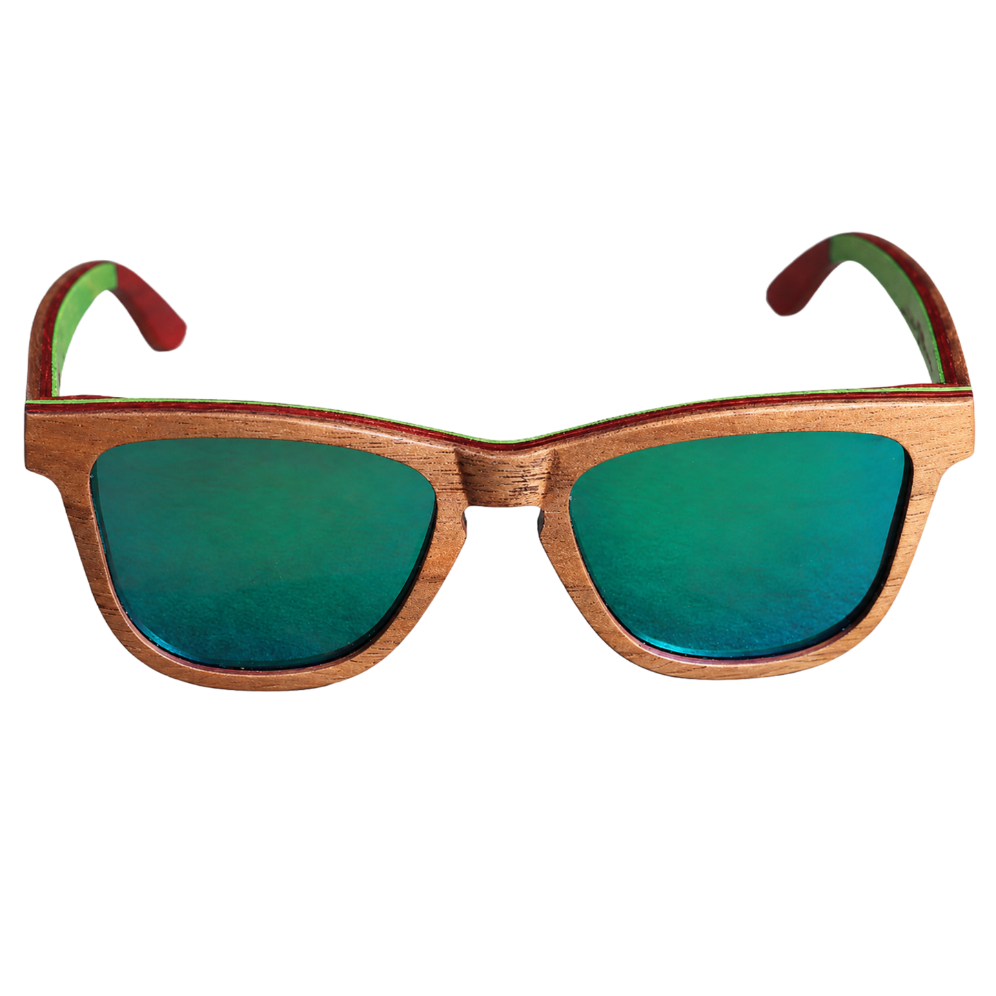 TreeFrog Polarized Wood Sunglasses, Blue Lenses, StreetFrogs
