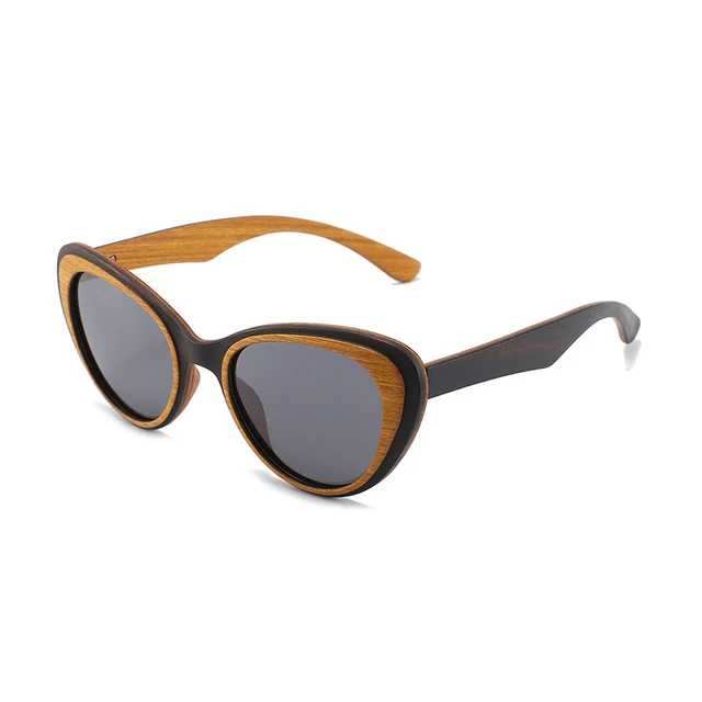 Women's Retro Cat Eye Black Lenses Sunglasses