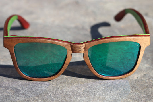 StreetFrogs TreeFrog Sunglasses (Green-Blue Lenses)